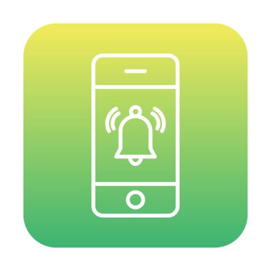 bildirim simgesi vektör illüstrasyonu. 