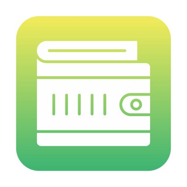 cüzdan vektör simgesi basit illüstrasyon