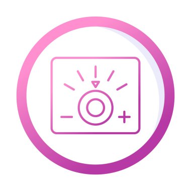 Loş simgenin vektör illüstrasyonu