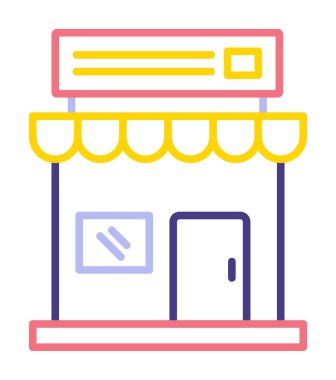 Basit simge vektör illüstrasyonunu sakla