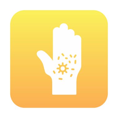 kirli el simgesi, vektör illüstrasyonu