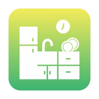 Mutfak simgesi vektör illüstrasyonu