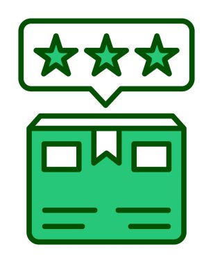 Teslimat kutusu simgesi, vektör illüstrasyonu basit tasarım