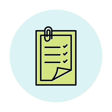 Notes web icon, vector illustration