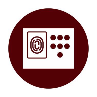 Güvenlik sistemi simgesi vektör illüstrasyonu