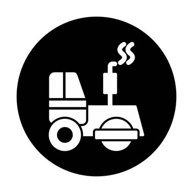 yol silindiri simgesi, modern vektör illüstrasyon tasarımı