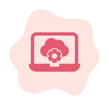 Bulut hesaplama. Bulut deposu. İnternet teknolojisi. Çevrimiçi servis. Data, bilgi güvenliği. Taslak vektör simgeleri kümesi. Veri Eşzamanlaması, Aktarım, Erişim ve diğer şeyleri içerir.