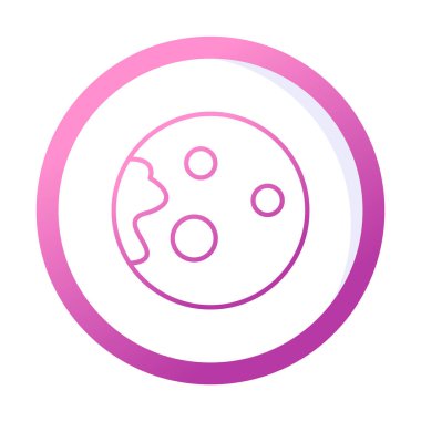 Gezegenler simgesi, vektör illüstrasyonu