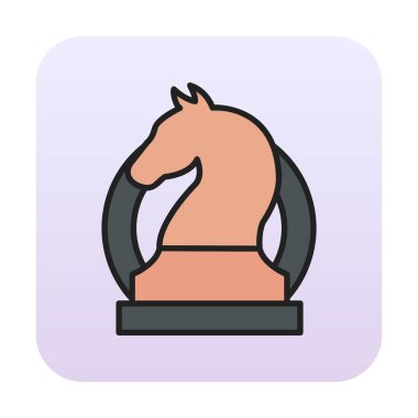 iş stratejisi simgesi, vektör illüstrasyonu basit tasarım