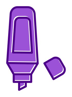 Vurgulama simgesi web basit illüstrasyon