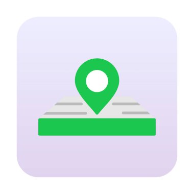 konum pin simgesi, vektör illüstrasyonu basit tasarım