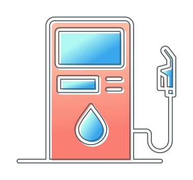 Yakıt İstasyonu simgesi taslak biçimi