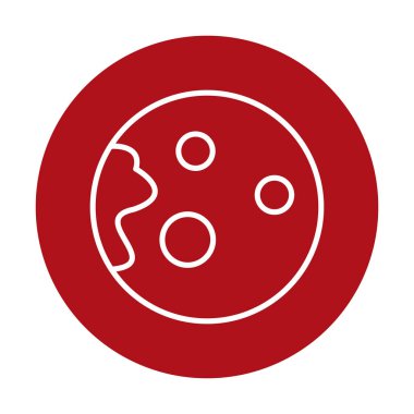 Gezegenler simgesi, vektör illüstrasyonu