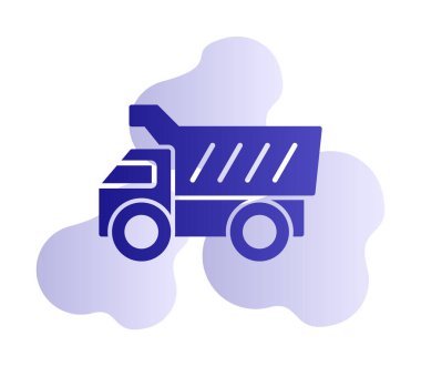 Vektör Tasarımı Çöp Kamyonu Simgesi Biçimi