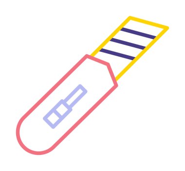 Cutter simgesinin vektör illüstrasyonu  
