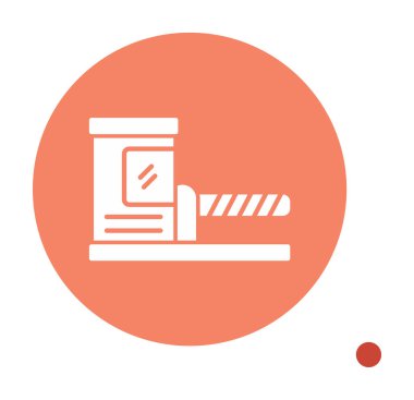 Park engeli simgesinin web illüstrasyonu