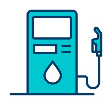 Yakıt İstasyonu simgesi taslak biçimi