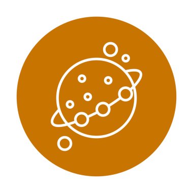 Gezegenler simgesi, vektör illüstrasyonu