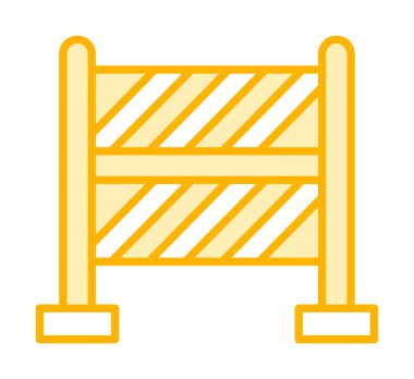 Bariyer. Web simgesi basit illüstrasyon