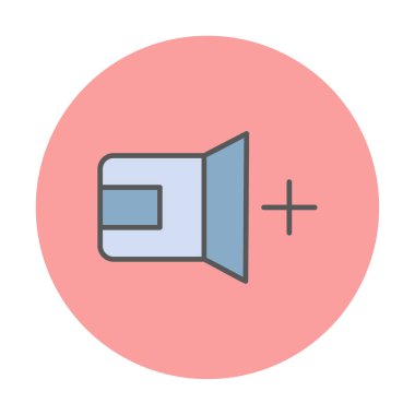 Ses simgesi, vektör illüstrasyonu basit tasarım