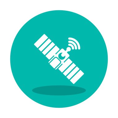 Uydu Simgesi, vektör illüstrasyonu