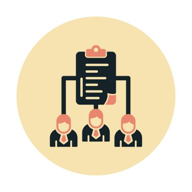 Work Distribution web icon, vector illustration 