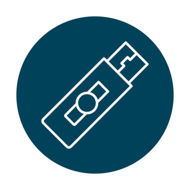 Web için usb flash simgesi.