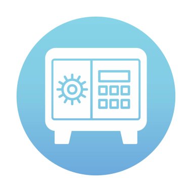 Güvenli kutu vektör çizimi tasarımı