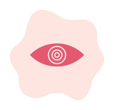 Göz simgesi. düz vektör illüstrasyonu