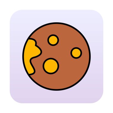 Gezegenler simgesi, vektör illüstrasyonu