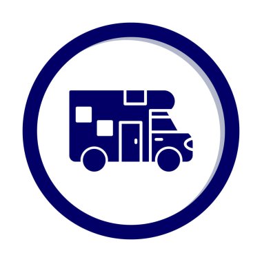 Van düz vektör simgesi