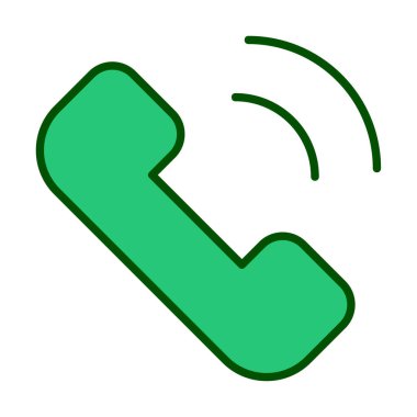 telefon arama simgesi, vektör illüstrasyonu basit tasarım