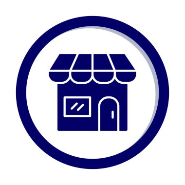 Dükkanı web simge vektör çizim