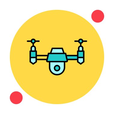  yaratıcı Drone işaret simgesi vektörü