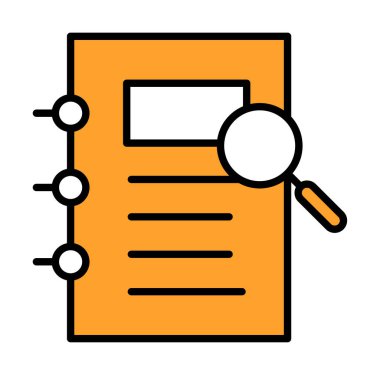 ofis kağıdı ve büyüteç