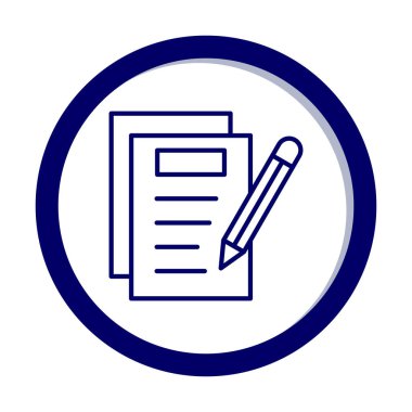 Simge vektör illüstrasyonu yazan Notlar