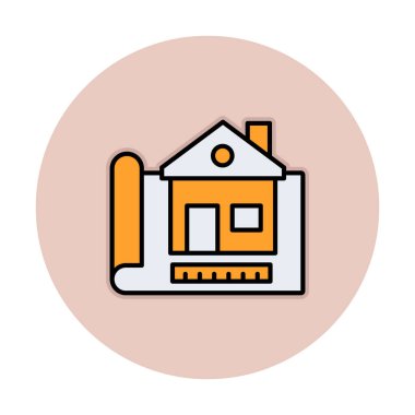 Vektör Yapı Çizim simgesi illüstrasyonu                                                    