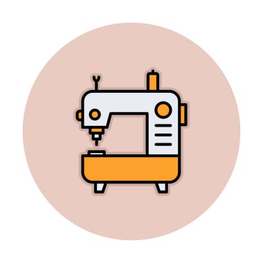 Basit Dikiş Makinesi web vektör simgesi