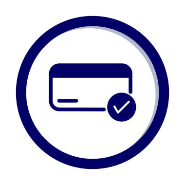 Kredi kartı ikonu vektör illüstrasyonu