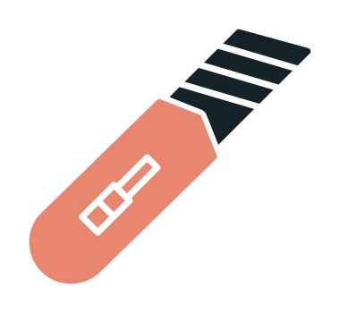 Cutter simgesinin vektör illüstrasyonu  