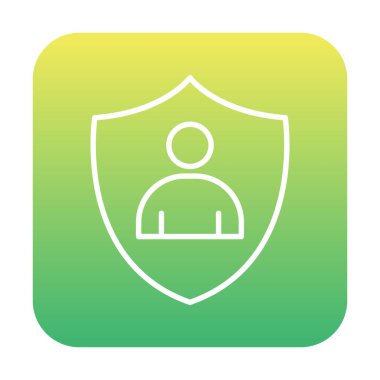 Hesap koruma simgesi vektör illüstrasyonuName