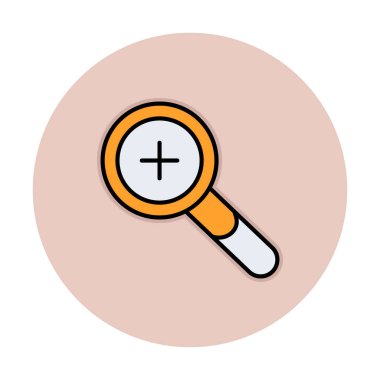 yakınlaştırma simgesi, vektör illüstrasyonu basit tasarım