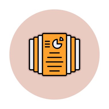 Görev Listesi web simgesi, vektör illüstrasyonu