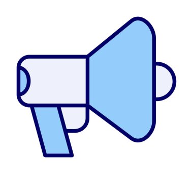 megafon simgesi, vektör illüstrasyonu