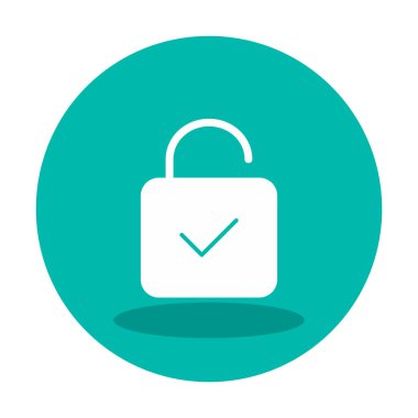 Beyaz arkaplanda asma kilit vektör çizimi