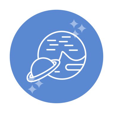 UFO simgesi vektör illüstrasyonu