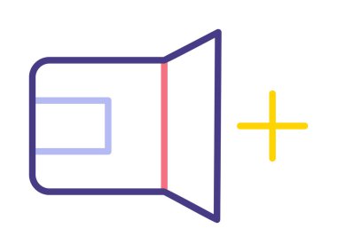 Ses simgesi, vektör illüstrasyonu basit tasarım