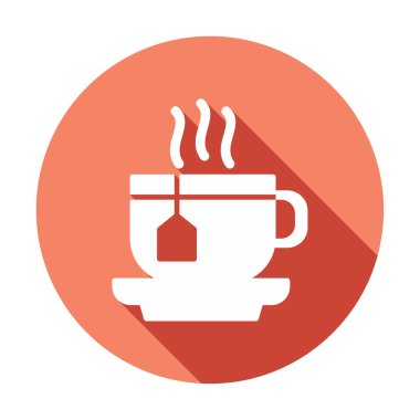 çay fincanı ikonu vektör illüstrasyonu