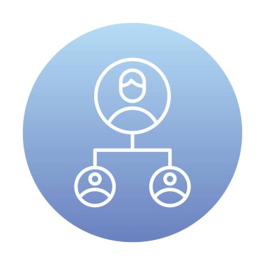 Basit Yardımcı Pazarlama simgesi, vektör illüstrasyonu