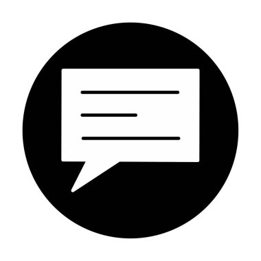 konuşma balonu mesaj simgesi vektör çizim tasarım